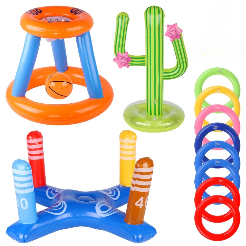 Outdoor Adventure Games - Inflatable Cactus Ring Toss Game -
