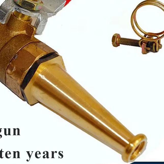 Fire Piston Starter - ปืนฉีดน้ำแรงดันสูงทองแดงพร้อมวาล์วบอล, หัวฉีดสายดับเพลิง-หัวฉีดล้างรถและรดน้ำสวน, หัวฉีดดับเพลิง