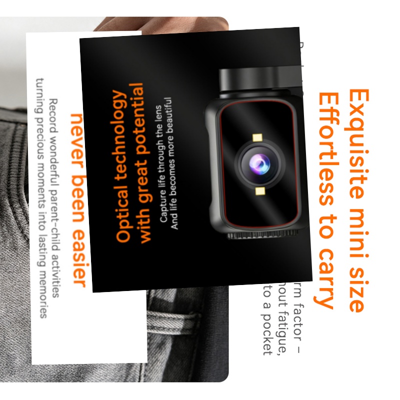 Outdoor Adventure Series - กล้องแอคชั่นพกพาหน้าจอหมุนได้ ป้องกันการสั่นไหว รองรับ WiFi สำหรับบันทึกวิดีโอการผจญภัยและกีฬา