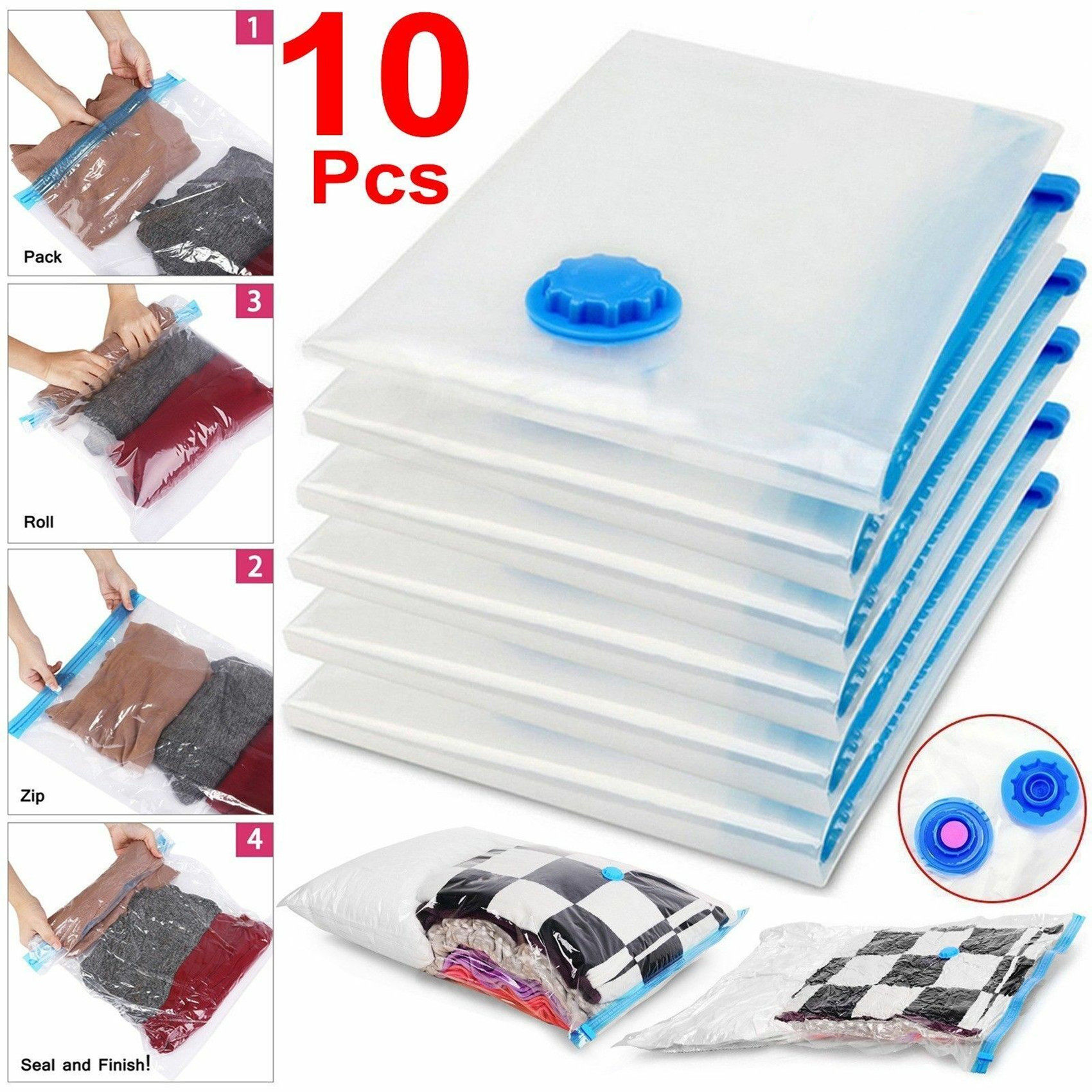 Space Blanket Heavy - ถุงเก็บของสูญญากาศกันน้ำ 10 ชิ้น ขนาด 70x100 ซม.