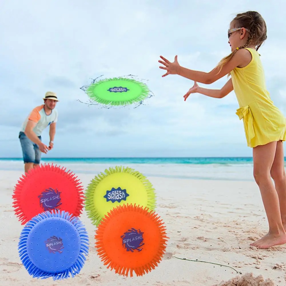Outdoor Adventure Games - จานน้ำสำหรับเด็ก ของเล่นนุ่มนวลสำหรับเล่นกีฬาทางน้ำ กระแทกเป้าหมายได้ ของเล่นในสระว่ายน้ำ ของเล่นชายหาด ของเล่นน้ำ