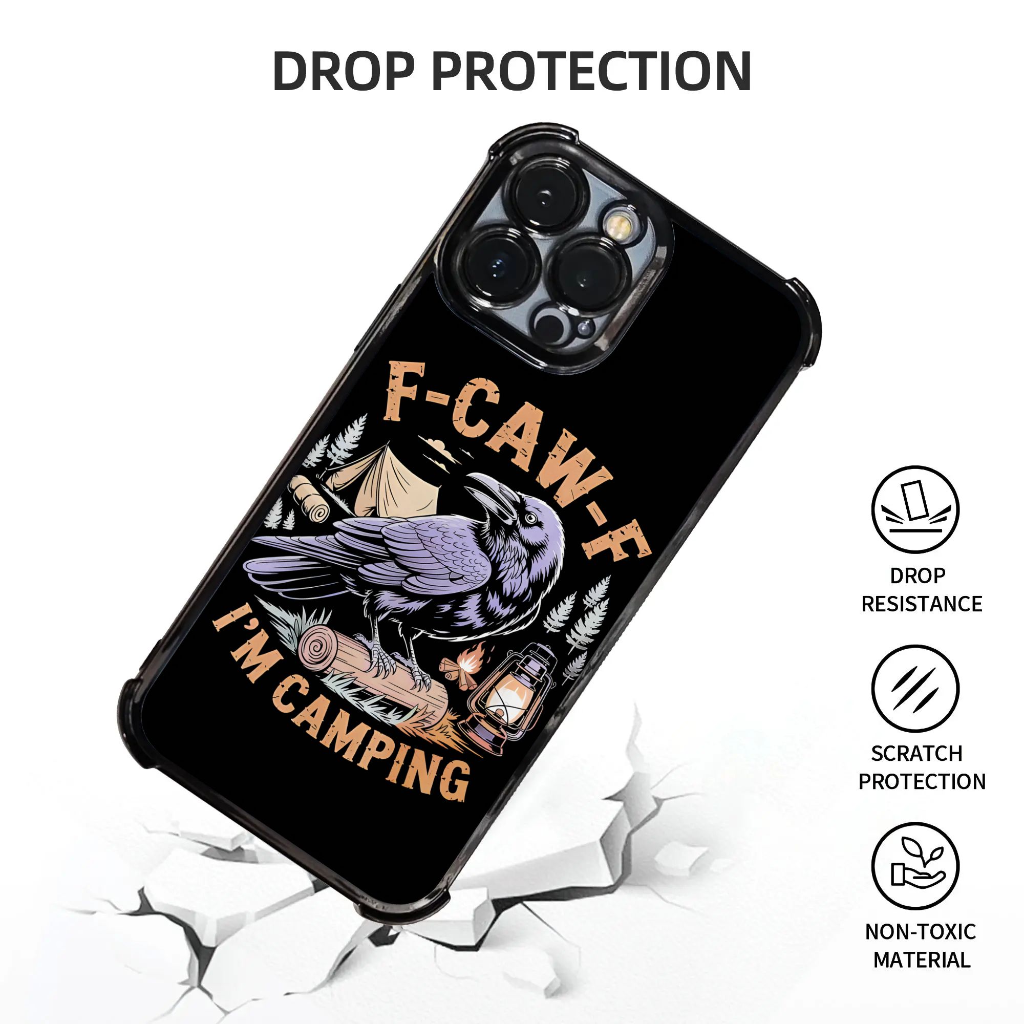 เคสโทรศัพท์ลายอีกาตลก F CAW F  - Outdoor Adventures บทวิจารณ์และราคา