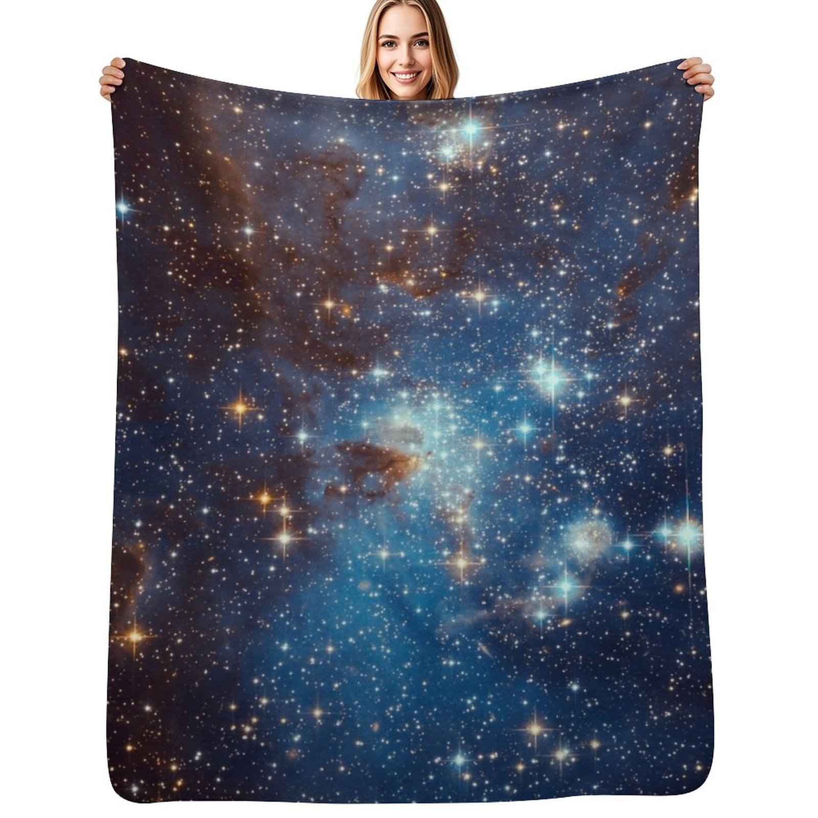 ผ้าห่มลายดวงดาวเนบิวลายสีน้ำเง - Space Blanket Heavy บทวิจารณ์และราคา