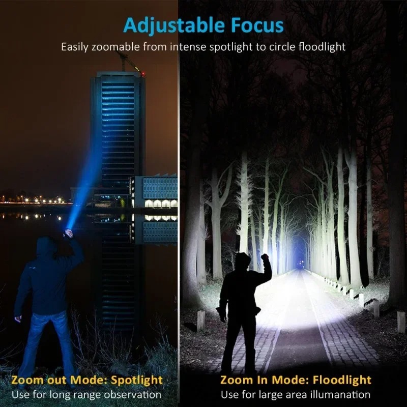 ไฟฉาย LED T6 แบบชาร์จไฟได้, ไฟ - Outdoor Adventures บทวิจารณ์และราคา