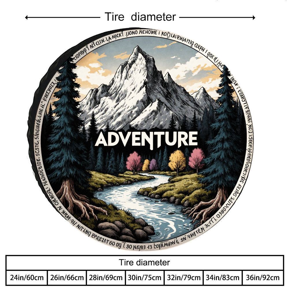 ฝาครอบยางรถยนต์ลายวิวทิวทัศน์ก - Outdoor Adventure Vehicles บทวิจารณ์และราคา