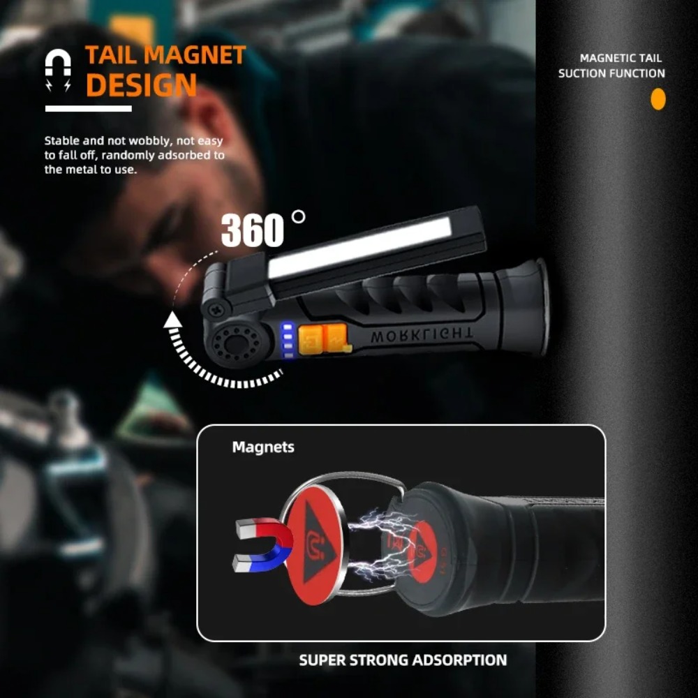 ไฟฉาย LED แบบพกพา COB ไฟฉายแบบ - Outdoor Adventures บทวิจารณ์และราคา