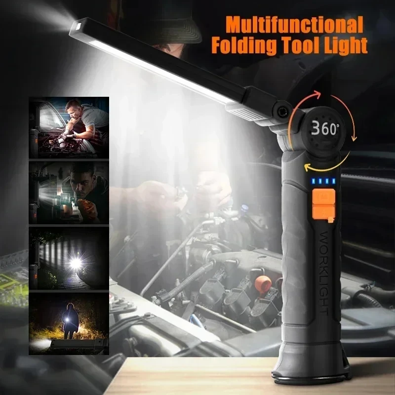 ไฟฉาย LED แบบพกพา COB ชาร์จไฟผ - Outdoor Adventures บทวิจารณ์และราคา