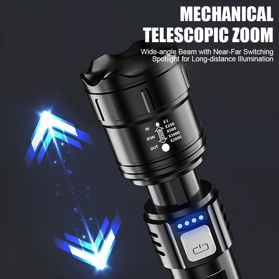 ไฟฉาย LED พลังงานสูง P50 แบบชา - Outdoor Adventures บทวิจารณ์และราคา