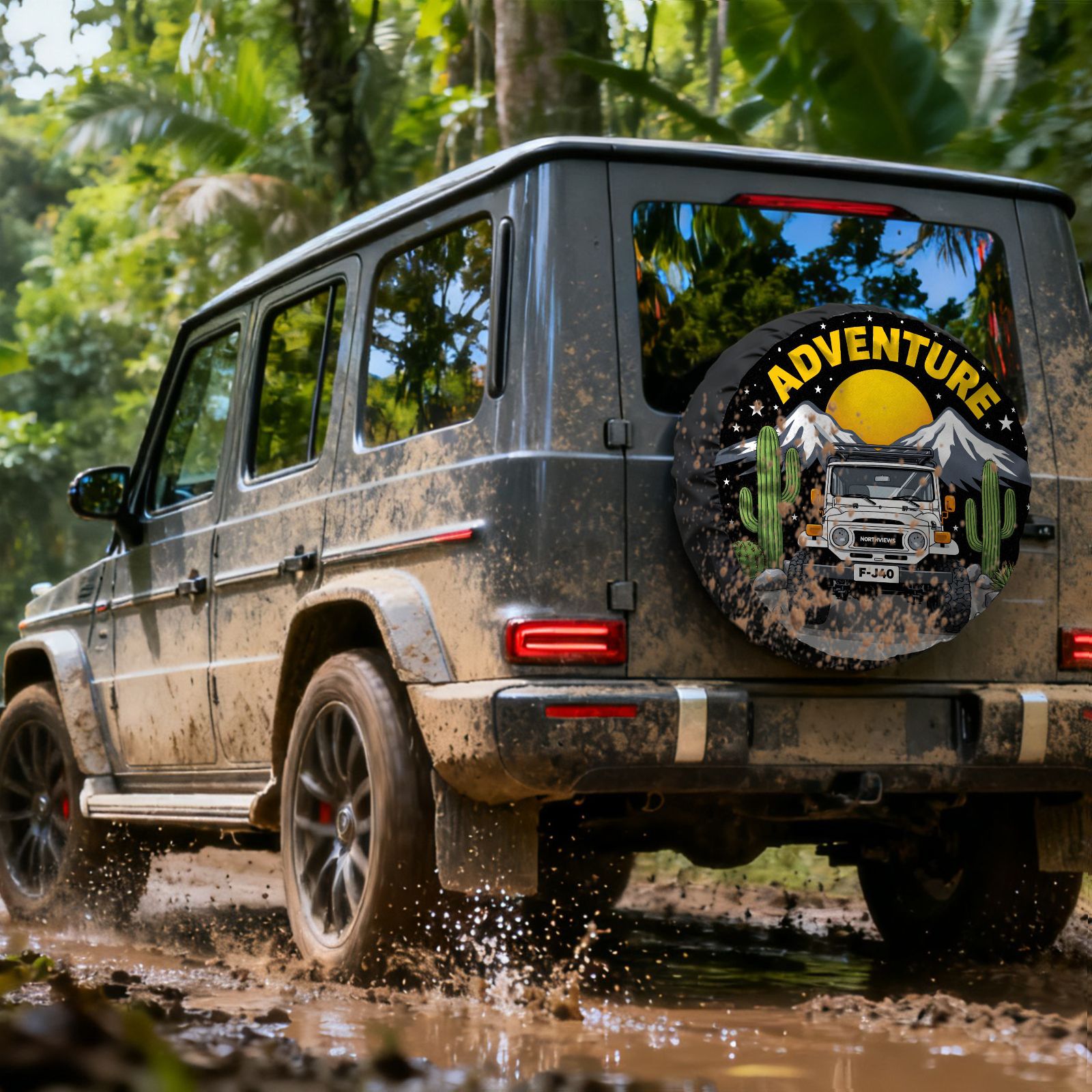 ผ้าคลุมยางอะไหล่สำหรับรถออฟโรด - Outdoor Adventure Vehicles บทวิจารณ์และราคา
