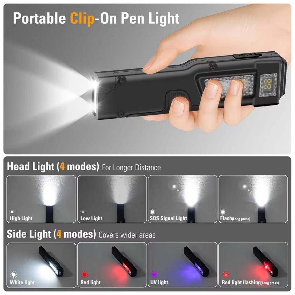 ไฟฉาย LED แบบชาร์จไฟได้ EDC บา - Outdoor Adventures บทวิจารณ์และราคา
