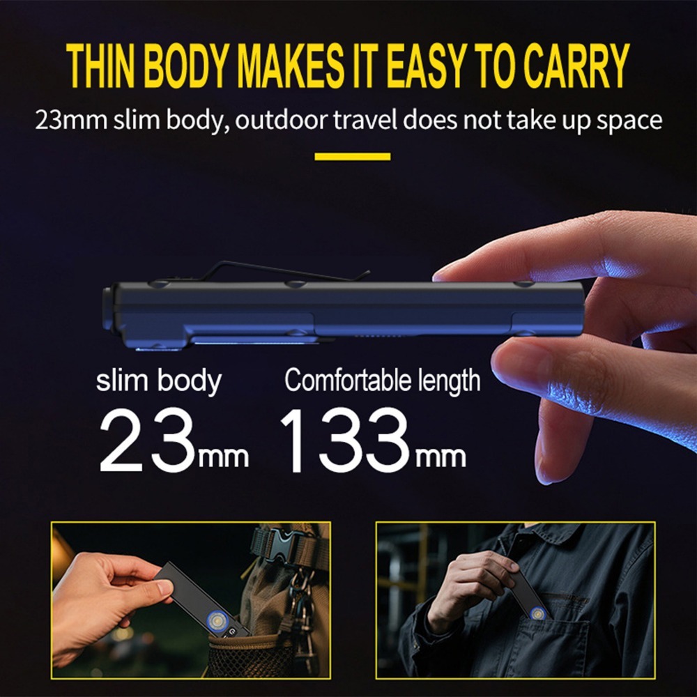 ไฟฉาย LED แบบชาร์จไฟได้ EDC บา - Outdoor Adventures บทวิจารณ์และราคา