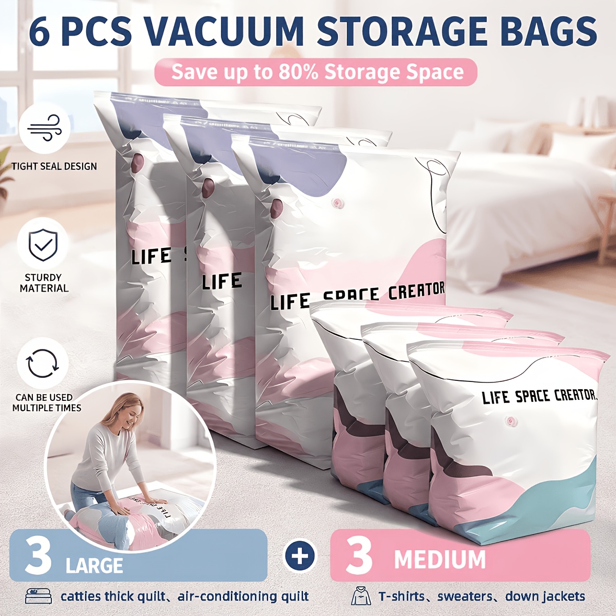 ถุงเก็บของสูญญากาศแบบไม่ต้องใช - Space Blanket Heavy บทวิจารณ์และราคา